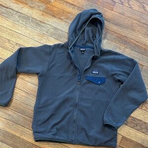 Patagonia Charcoal Fleece Jacket with hood